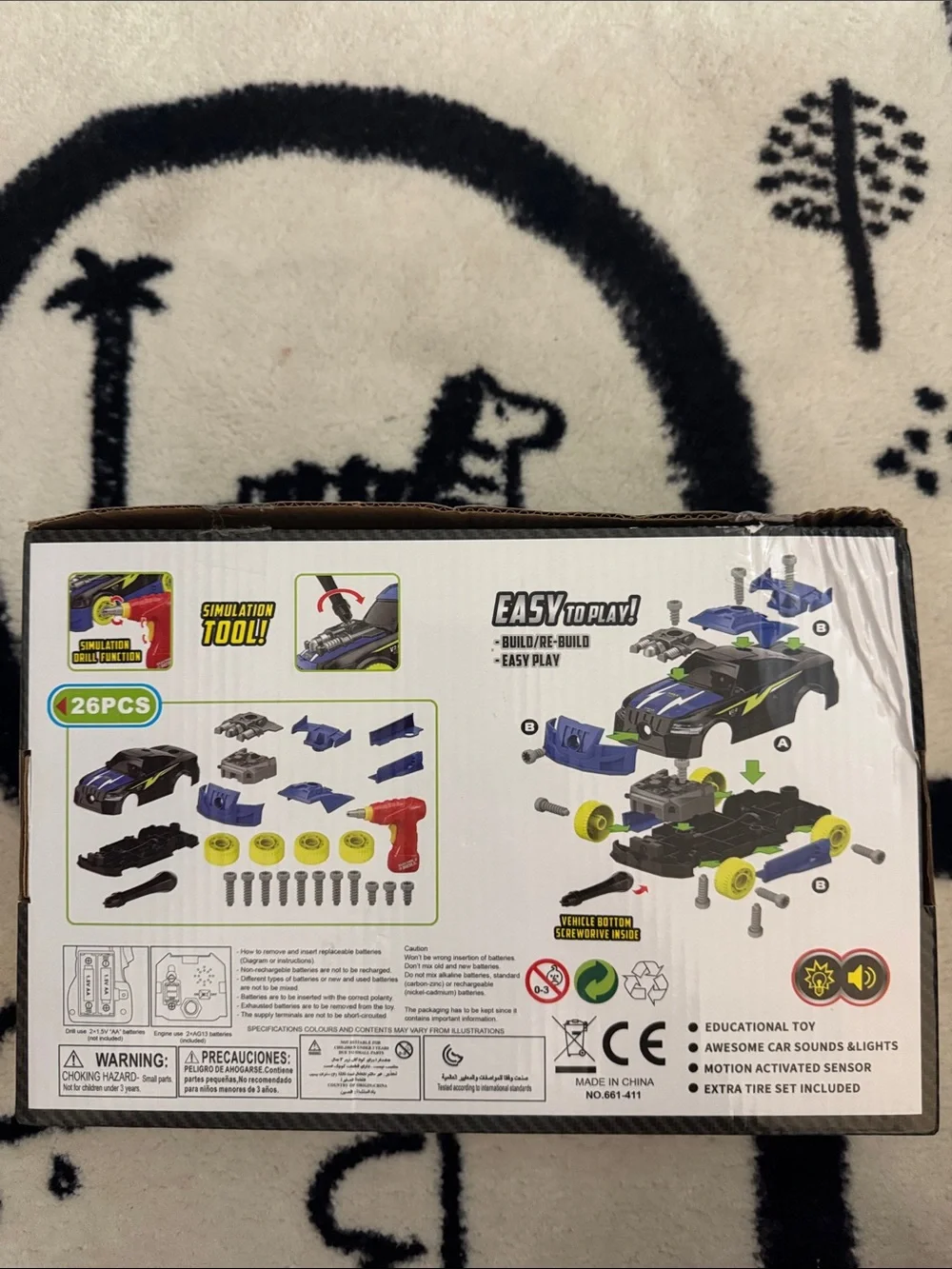 Kids Racing Car Assembly with Working Tool and Parts
